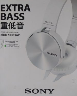 Fone de Ouvido com Microfone Bass MDR-XB450AP Branco Sony
