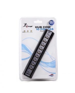 SUPER HUB USB 10 PORTAS KNUP COM ALIMENTAÇÃO
