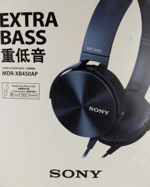 Fone de Ouvido com Microfone Bass MDR-XB450AP Preto Sony